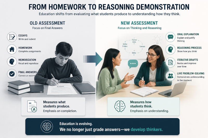 From Homework to Reasoning Demonstration