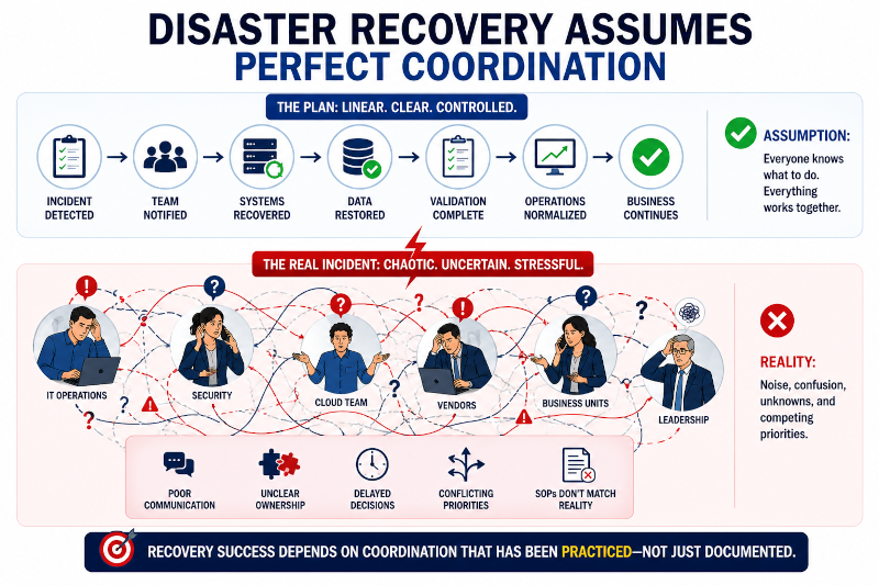 disaster recovery assumes perfect coordination