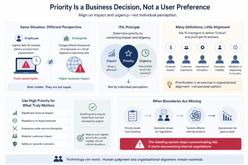 priority is a business decision not a user preference